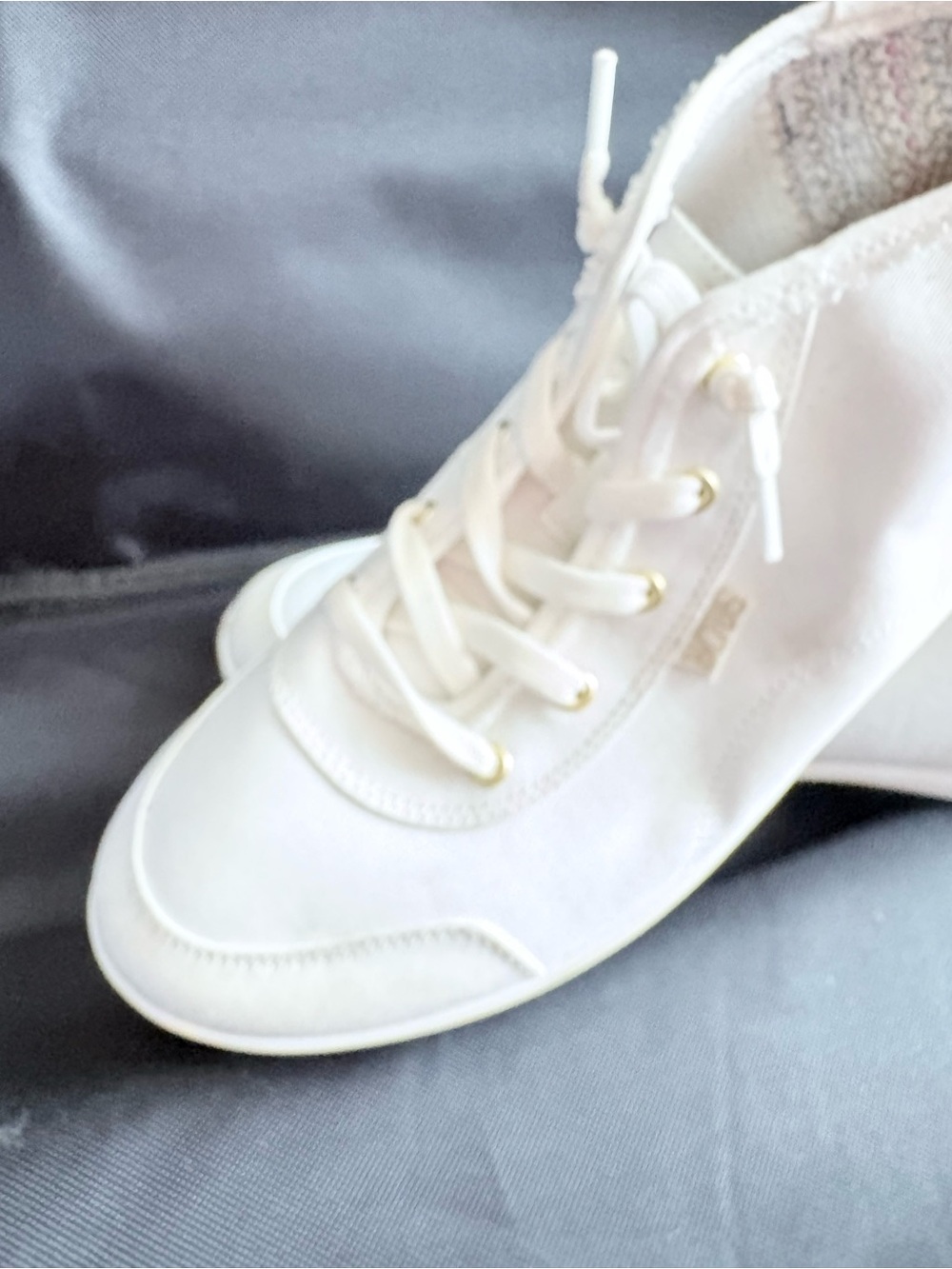 Skechers Women's White High-Top Lace-Up Sneakers